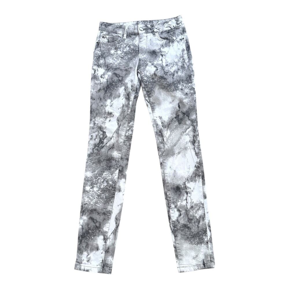 Esprit Skinny Jeans Womens 28 Gray Tie Dye Mid Rise 29.5" Inseam Lightweight